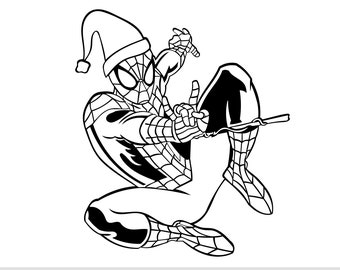 Spiderman christmas png spiderman png kids coloring png kids coloring activity