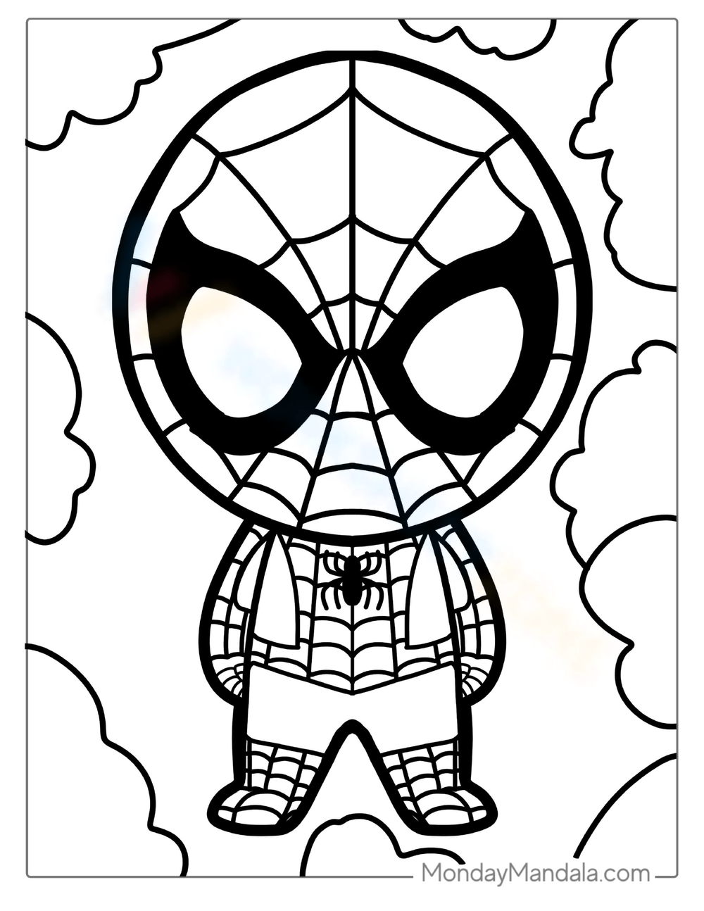 Free printable spiderman coloring pages for kids