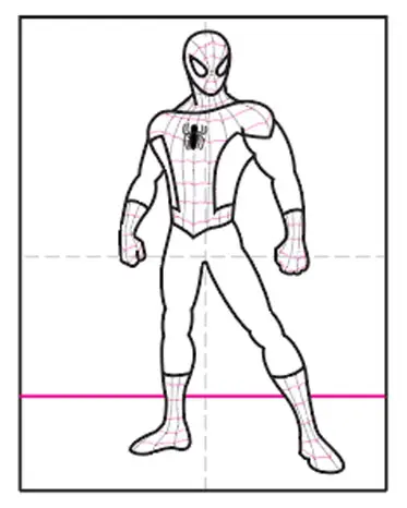 Easy how to draw spiderman tutorial video and coloring page