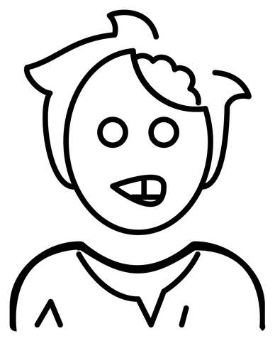 Man zombie emoji coloring page free printable coloring pages