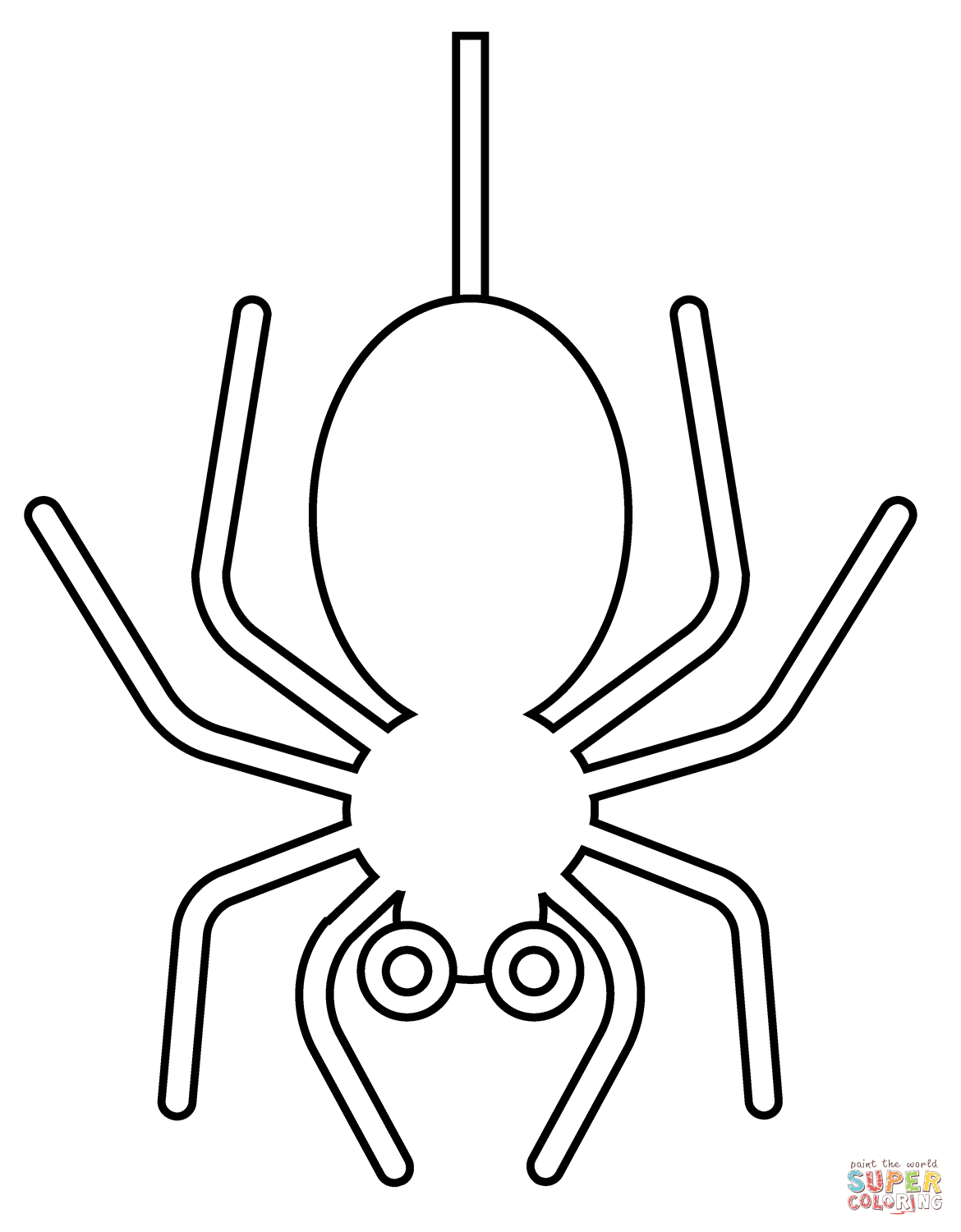 Spider emoji coloring page free printable coloring pages