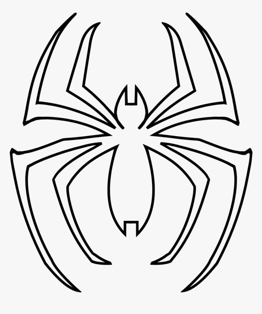 Cute chibi spiderman coloring page