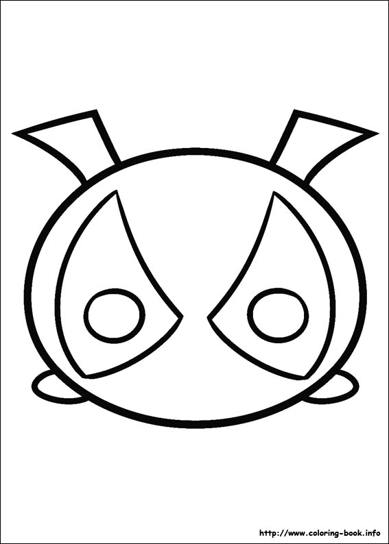 Tsum tsum coloring picture