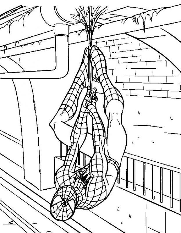 Coloring pages spiderman