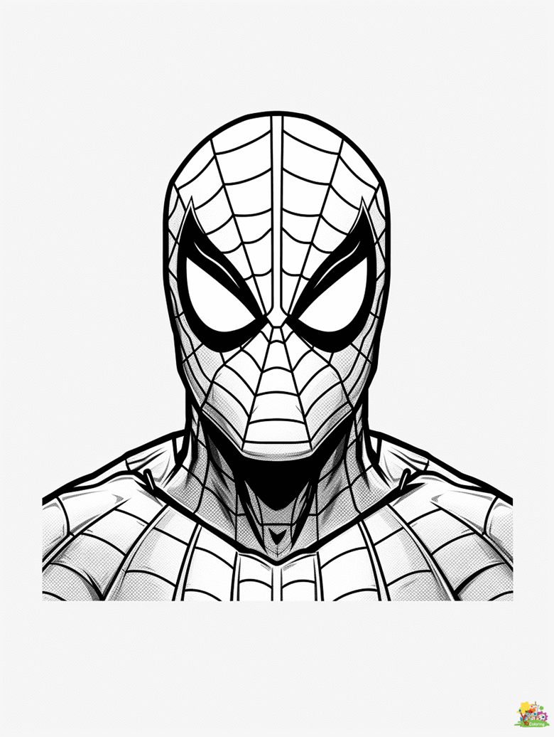 Spiderman coloring pages for kids