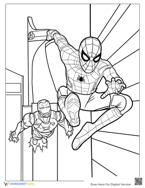 Free printable spiderman coloring pages for kids