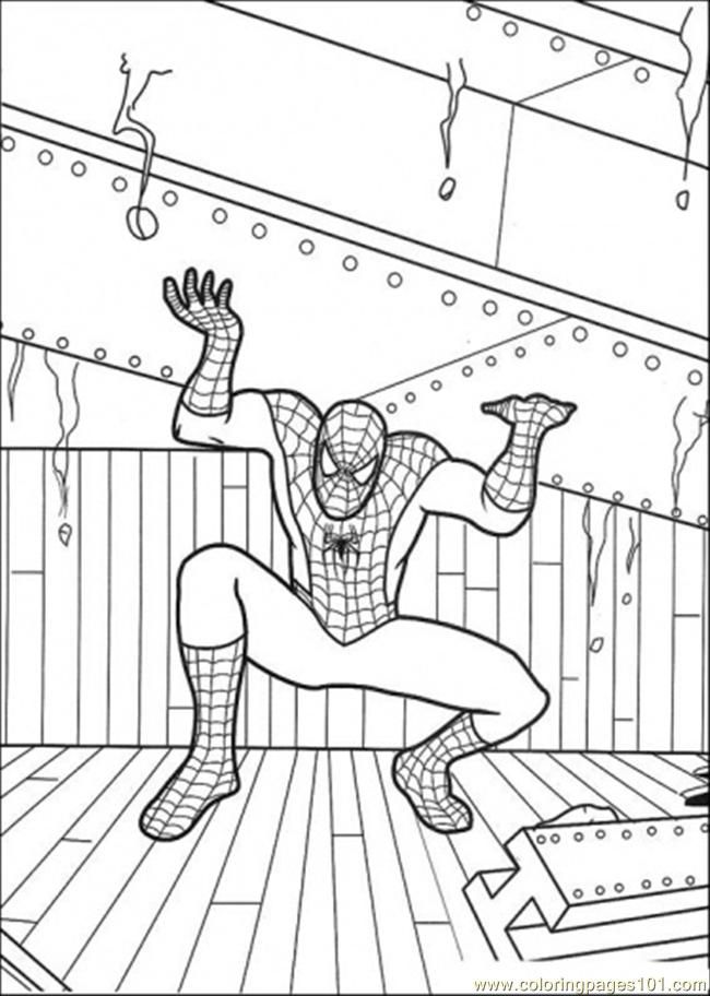 Printable spiderman homeing colouring pages