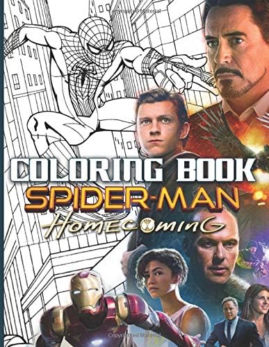 Spider man homeing coloring book spider man homeing stress relief coloring books for adults guatemala digital