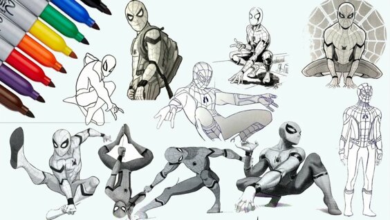 Spider man homeing coloring video te bulundu