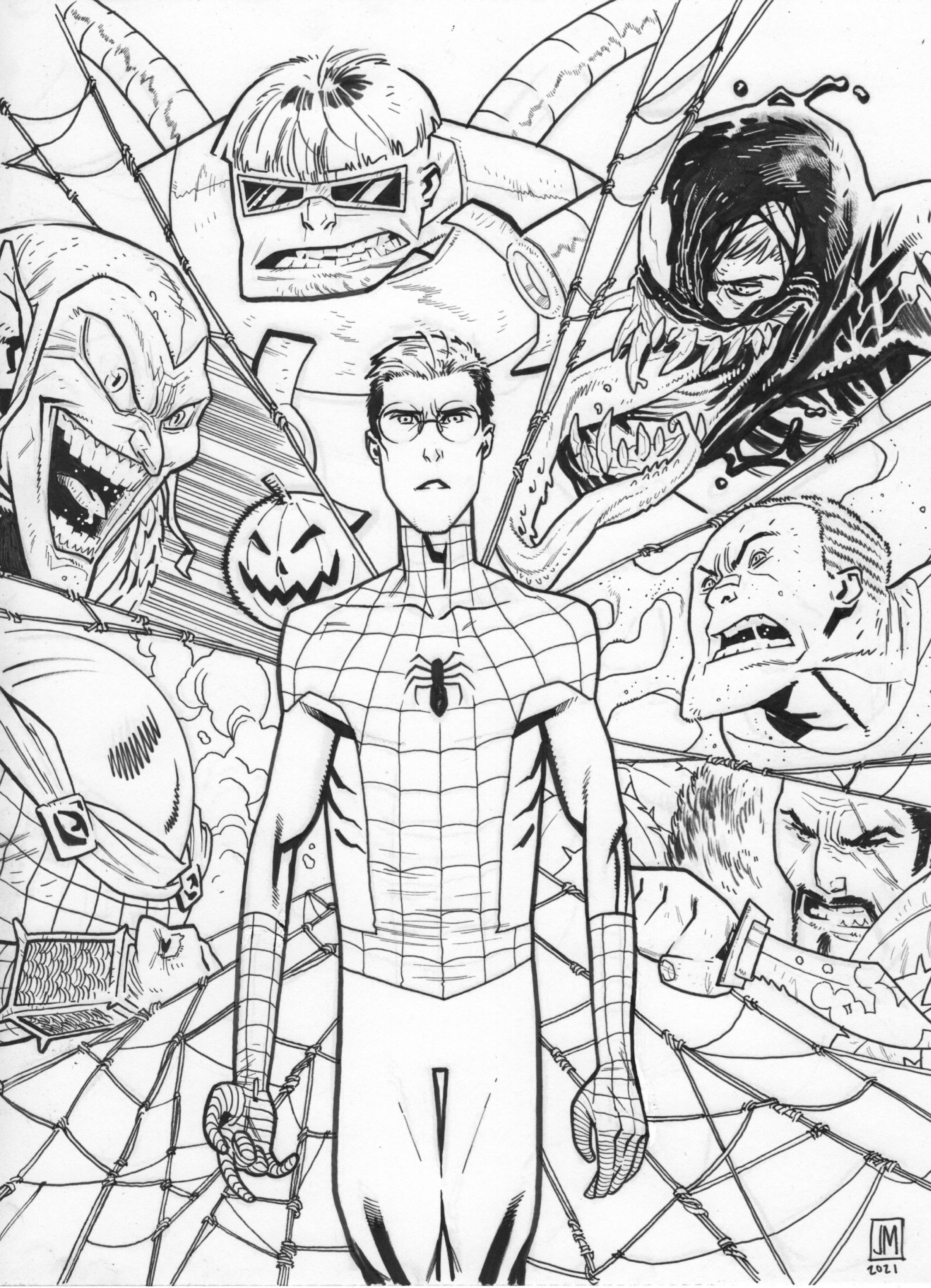A fun piece i worked up to practice coloring hope you guys like it r spiderman