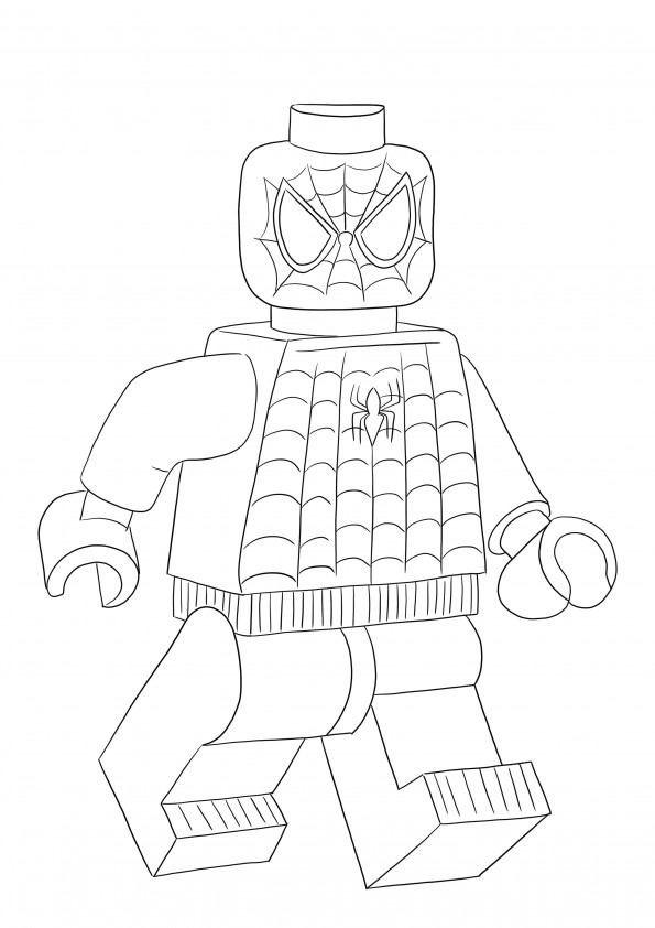 Lego coloring pages feature different lego characters or scenes