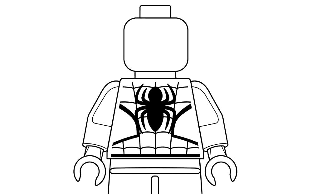 Lego spiderman coloring pages ð to print and color
