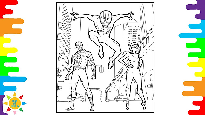 Miles morales coloring
