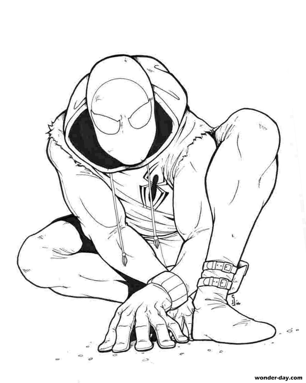Miles morales coloring pages free printable coloring pages