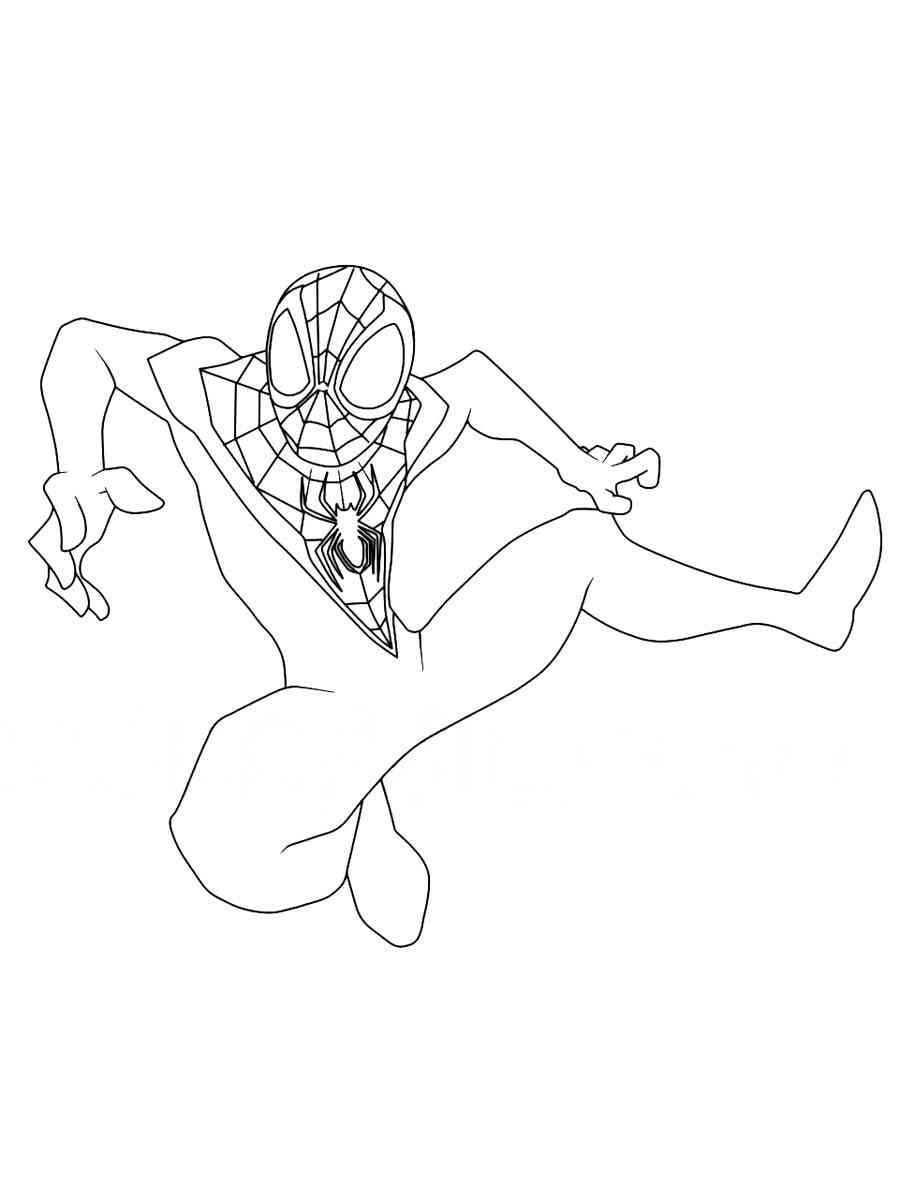 Miles morales coloring pages