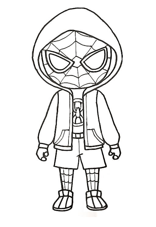 Miles morales coloring pages printable for free download