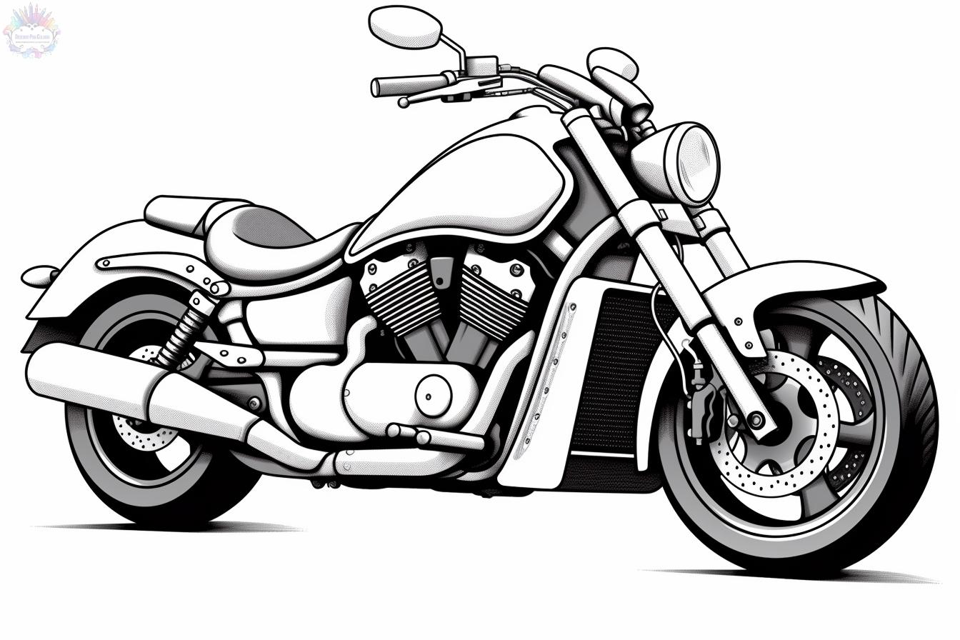 Motorcycle coloring pages