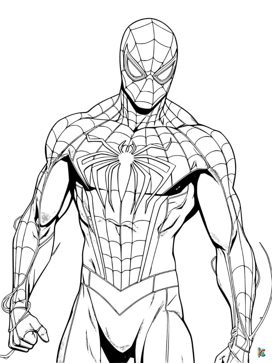 Spiderman coloring pages â