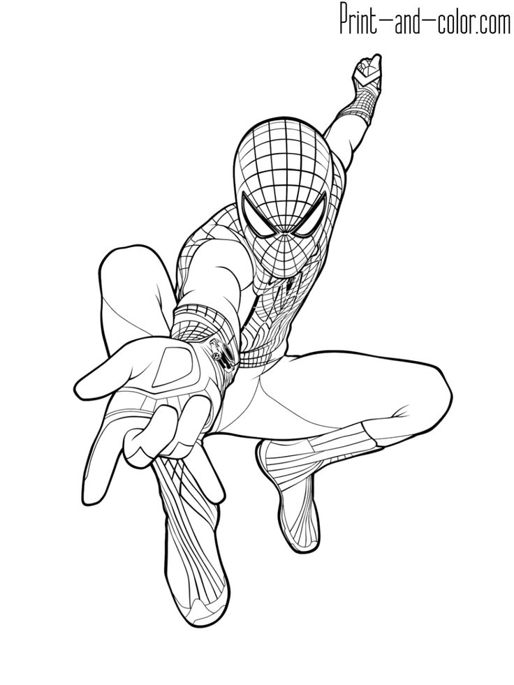 Spider man coloring pages print and color spiderman coloring spiderman drawing avengers coloring pages