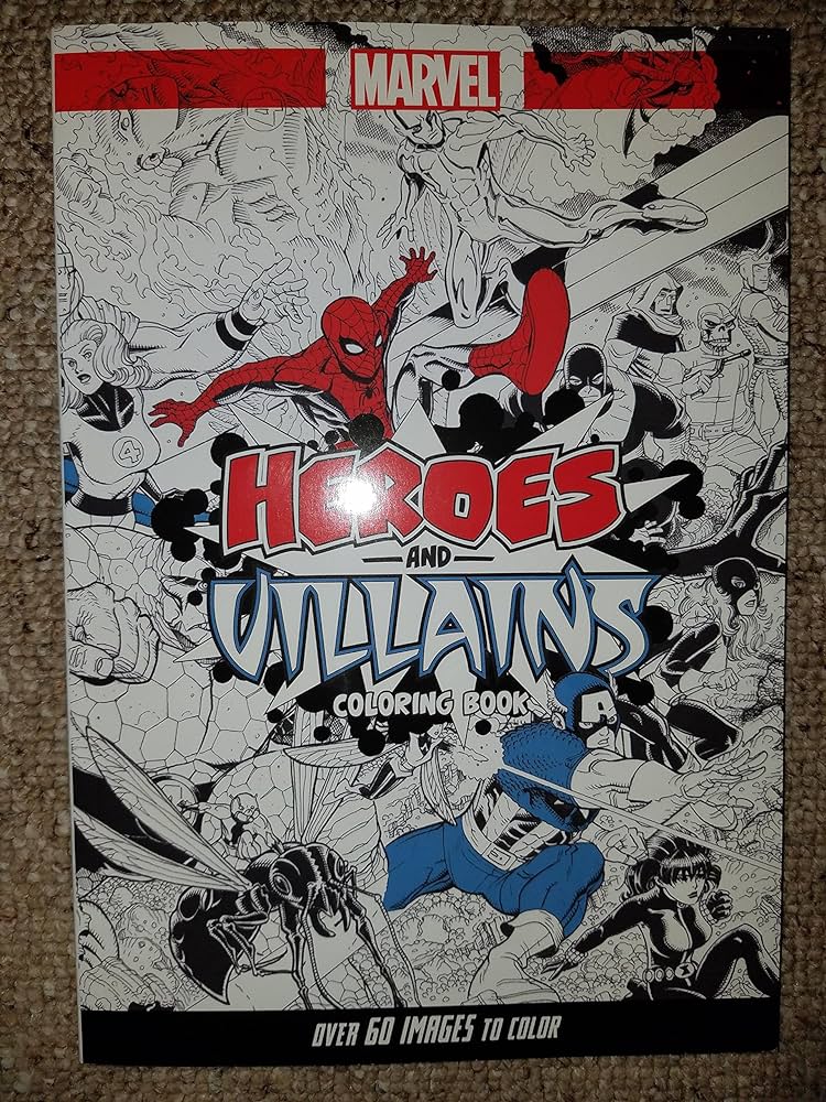 Marvel heroes and villains coloring book