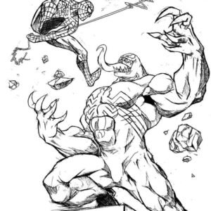 Venom coloring pages printable for free download