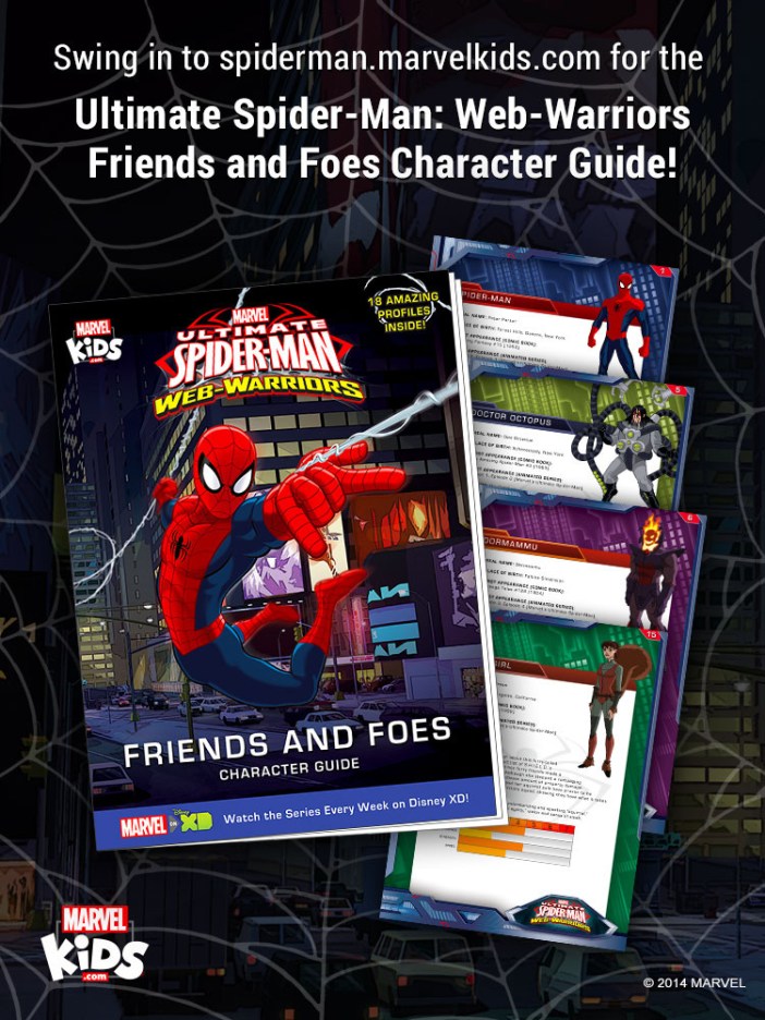 New marvelkids featuring a dedicated spider