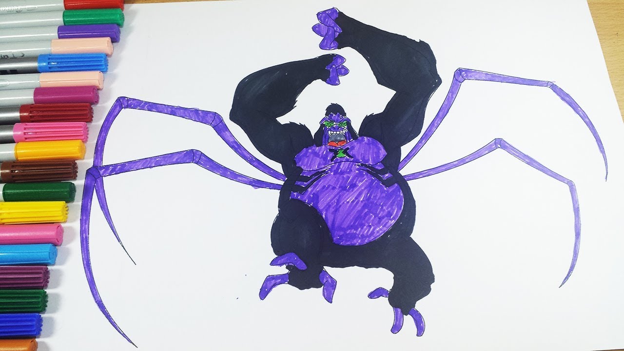 Coloring pages ben spidermonkey