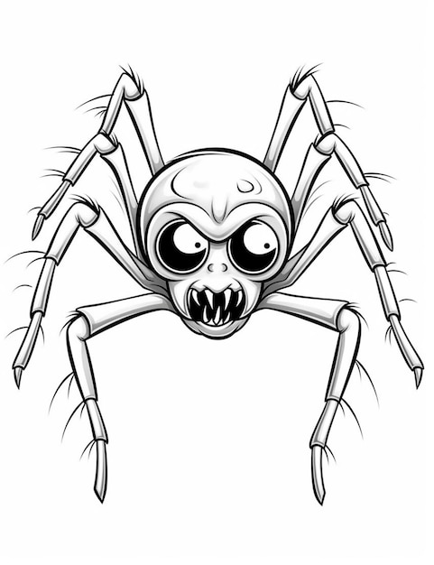 Page handdrawn spider images
