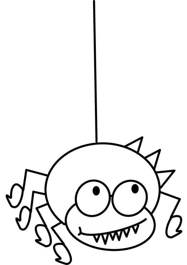 Wacky spider coloring pages pictures spider coloring page free kids coloring pages coloring pages