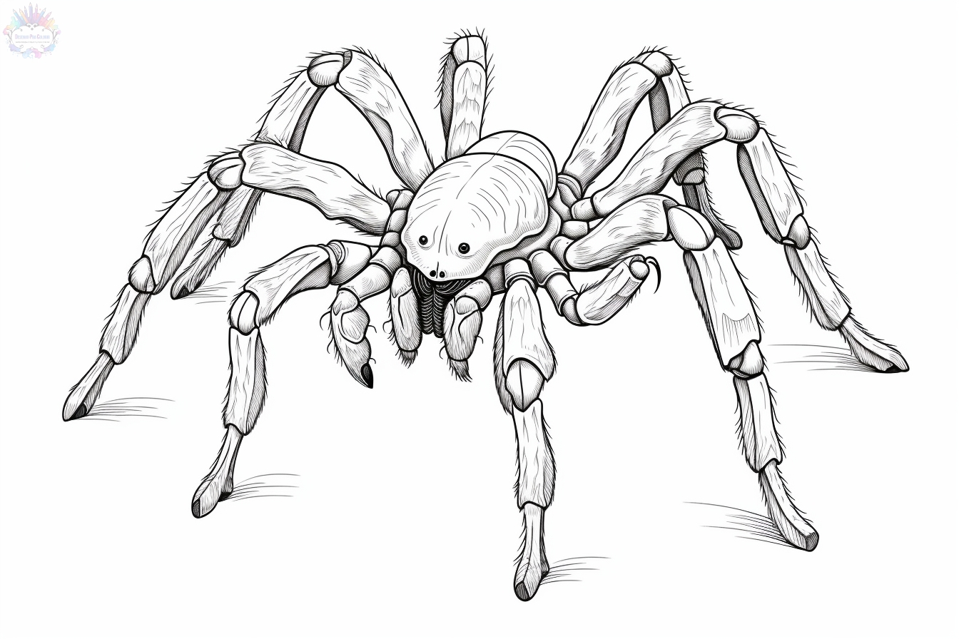 Spider coloring pages