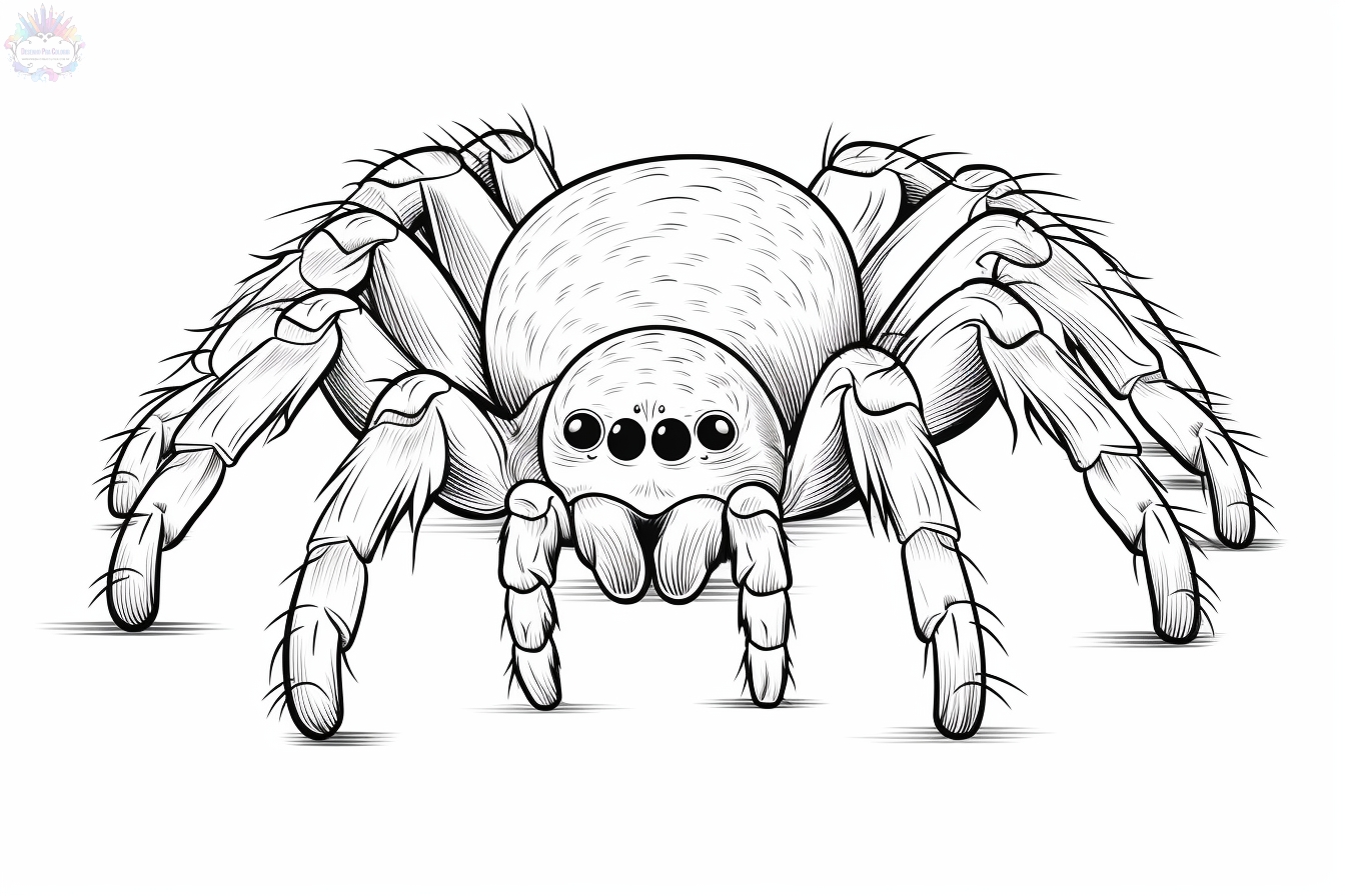 Spider coloring pages