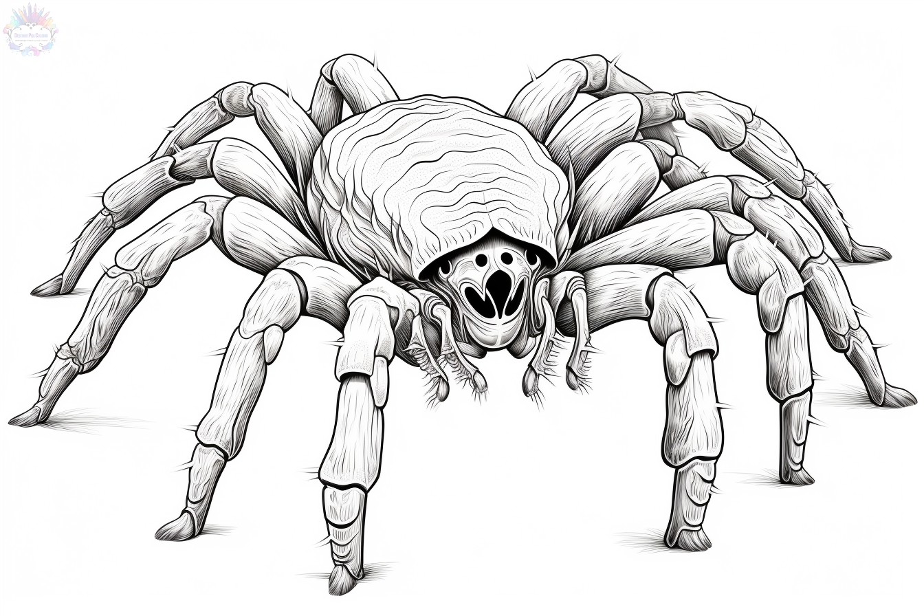 Spider coloring pages