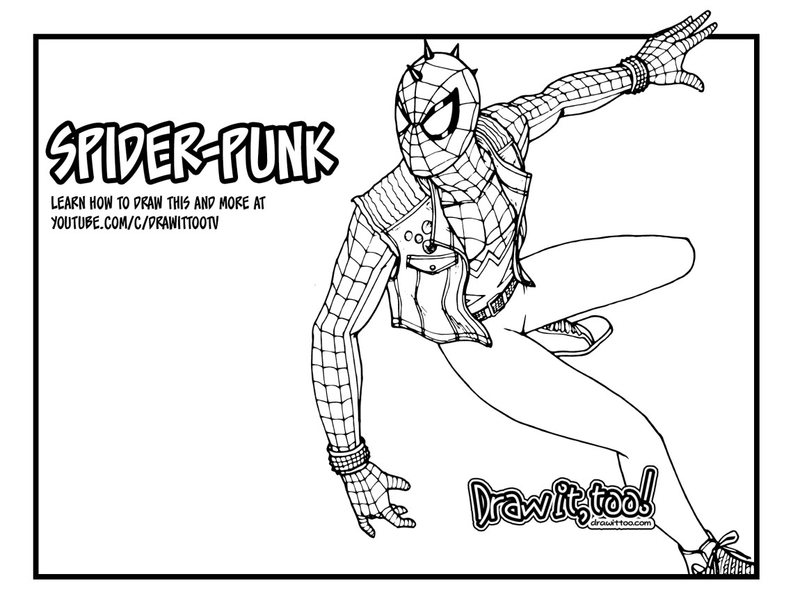 How to draw spider