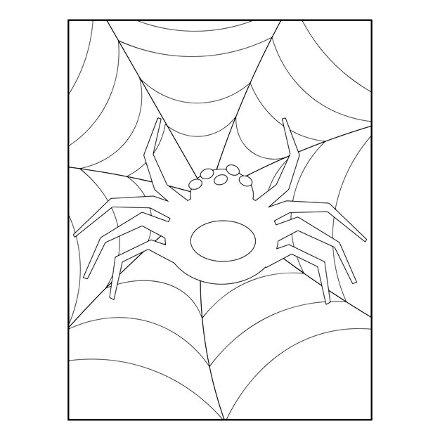Premium vector halloween coloring pages for kids