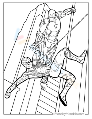 Free printable spiderman coloring pages for kids