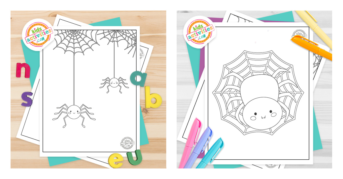 Adorable free spider coloring pages kids activities blog