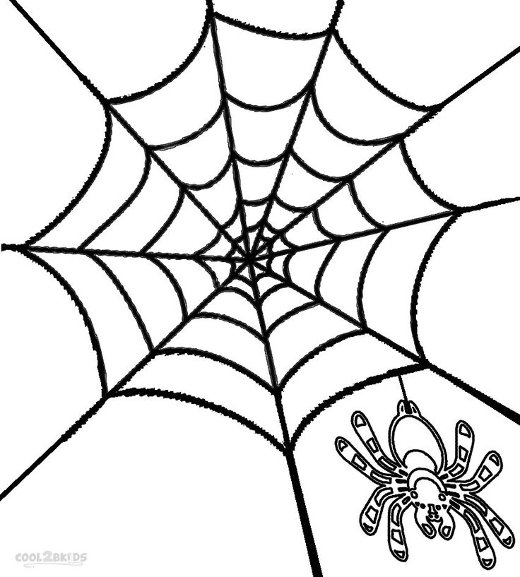 Printable spider web coloring pages for kids coolbkids free halloween coloring pages coloring pages spider web