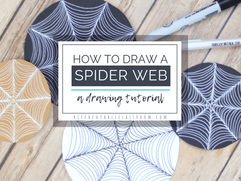 How to draw a spider web