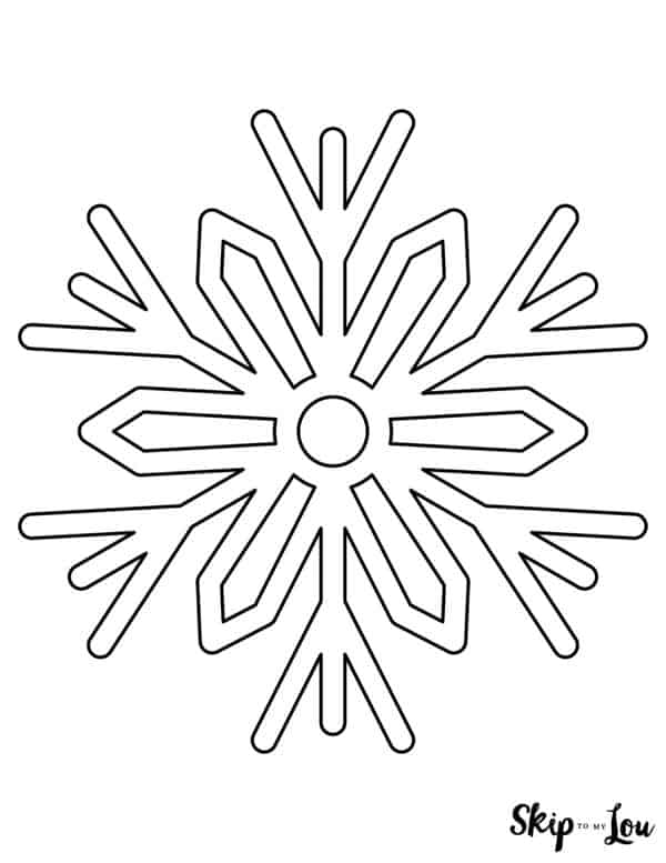Snowflake coloring pages skip to my lou