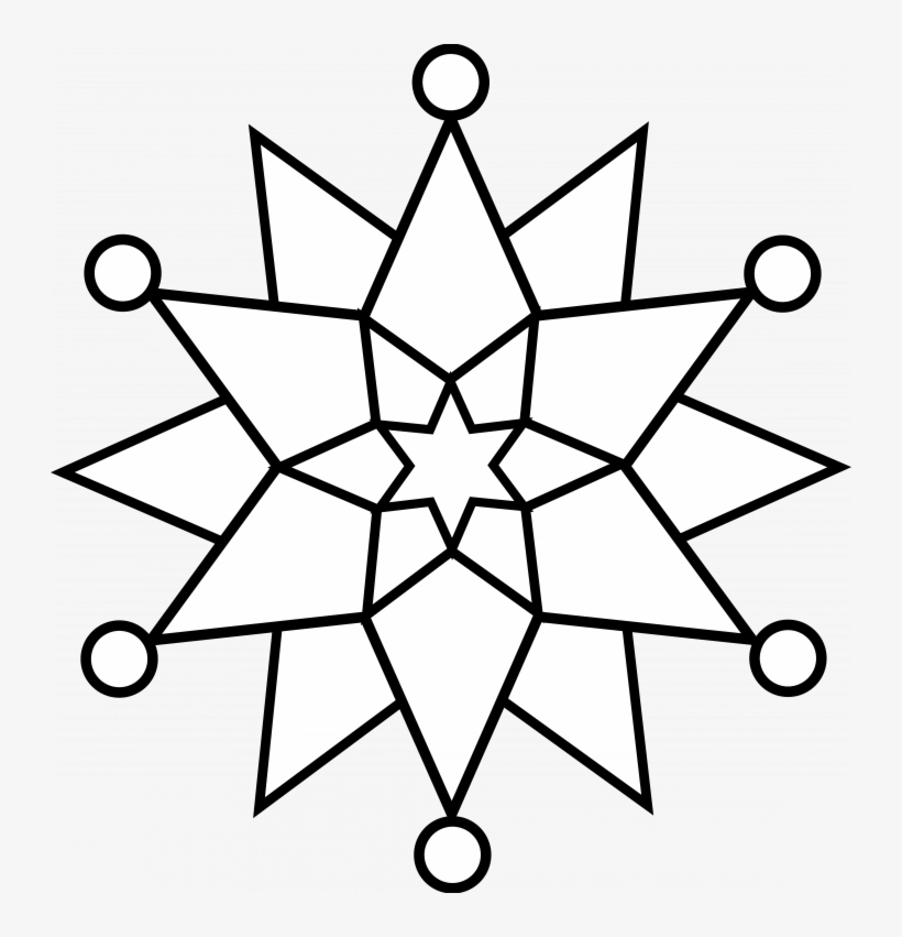 Christmas snowflakes coloring pages print