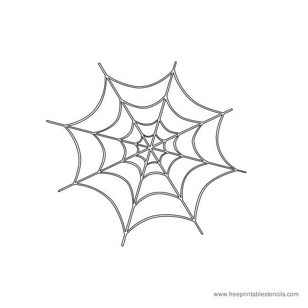 Spider web template
