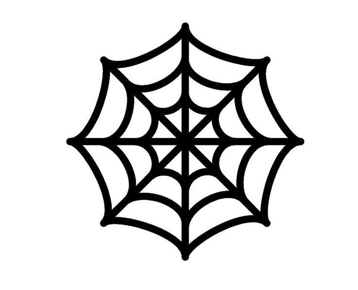 Spider web stencil