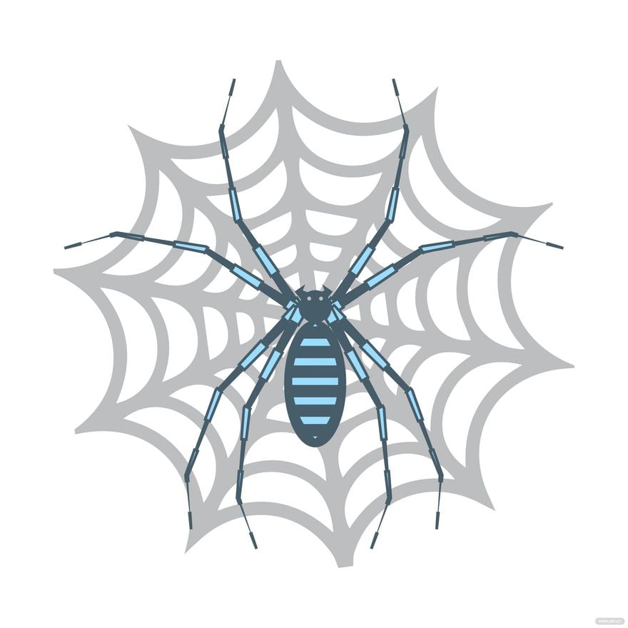 Free spider web coloring page