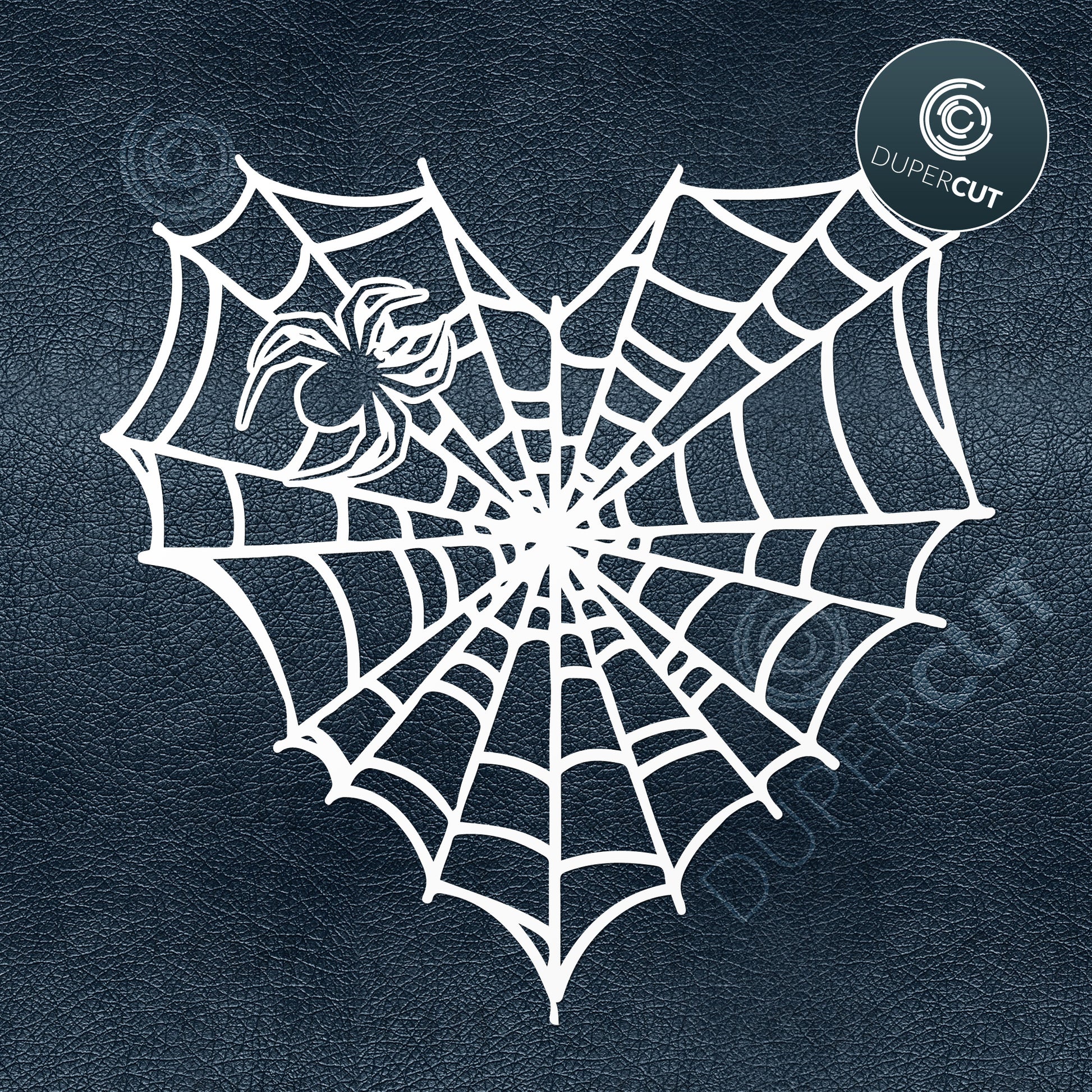 Spider web heart