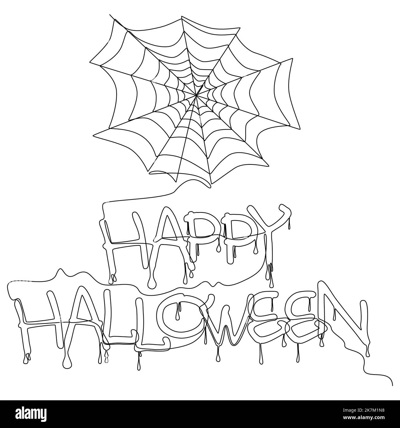 Spider drawing color hi