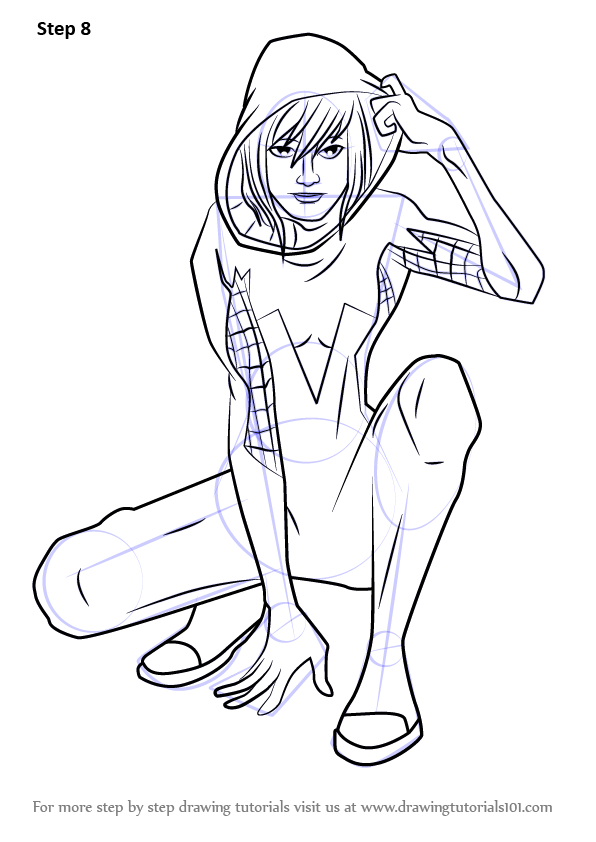 How to draw spider