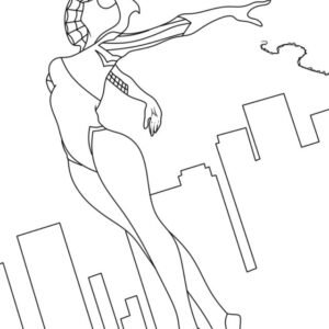 Ghost spider coloring pages printable for free download