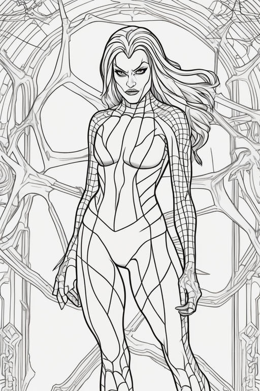 Outline lady