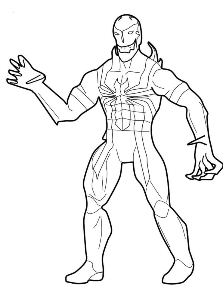 Venom symbiote coloring page