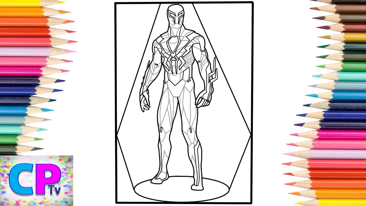 Spiderman coloring pagessuperhero of the futurespencer maro
